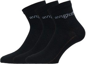 Kuva Avignon Sneaker Wool High merinosekoitesukat, musta, 3 pr