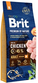 Kuva Brit Premium by Nature Adult Medium täysravinto, 15 kg
