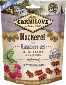 Bild på Carnilove Dog Crunchy Snack Mackerel & Raspberries koiran makupalat, 200 g