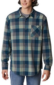 Bild på Columbia M's Triple Canyon LS Shirt kauluspaita, sinivihreä/ruudullinen