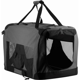 Kuva Companion Pet Soft Crate kuljetuskoppa, harmaa/musta, L