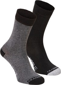Kuva Craghoppers NosiLife Twin Sock Pack 2 paria sukkia, musta/harmaa