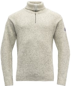 Kuva Devold Nansen Sweater Zip Neck Unisex Grey Melange