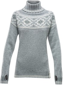 Bild på Devold Ona Round Sweater Woman Merino Grey Melange