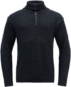Kuva Devold Unisex Nansen Sweater Zip Neck villapusero, tummansininen