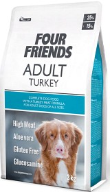 Kuva Four Friends Dog Adult Turkey gluteeniton koiranruoka kalkkuna, 3 kg