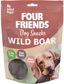 Bild på Four Friends Dog Snacks Wild Boar koiran villisikaherkku, 200 g