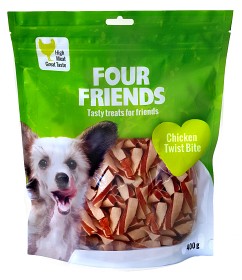 Kuva Four Friends Koiranherkku Chicken Twist Bite 400g