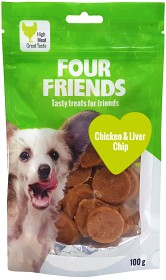 Bild på Four Friends Koiranherkku Chicken & Liver Chip 100g