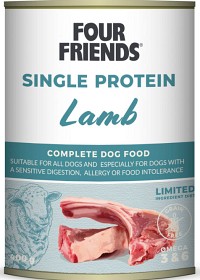 Kuva Four Friends Lamb koiran märkäruoka lammas, 400 g 