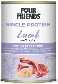 Kuva Four Friends Lamb & Rice koiran märkäruoka lammas/riisi, 400 g 
