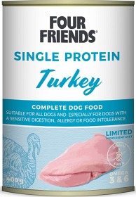 Kuva Four Friends Turkey koiran märkäruoka kalkkuna, 400 g 
