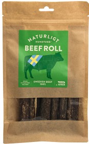 Kuva Naturligt Hundtugg Beef Roll pururulla naudanlihasta, 10 kpl