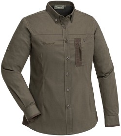 Kuva Pinewood Tiveden Insectsafe Shirt W D.Olive/Suede Brown