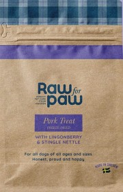 Kuva Raw for Paw Pork Treats pakastekuivattu makupala, sianliha, 50 g