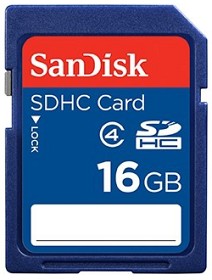 Bild på SanDisk 16 GB SD -muistikortti