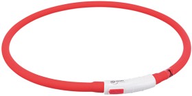 Kuva Trixie Flash Light Ring USB valopanta, XS - XL, punainen