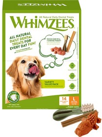 Kuva Whimzees Variety L hammashoitoherkut säästöpakkaus, 14 kpl