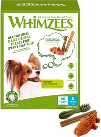 Bild på Whimzees Variety S hammashoitoherkut säästöpakkaus, 56 kpl