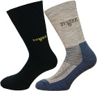 Avignon Terry & Liner Merino Sock 2-pack Grey/Blue