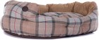 Barbour Luxury Bed -koiranpeti, 89 cm, Taupe/Pink Tartan