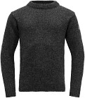 Devold Nansen Wool Sweater villapaita, unisex, tummanharmaa