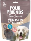 Four Friends Dog Snacks Venison & Turkey koiranherkku peura/kalkkuna, 200 g