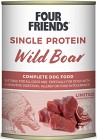 Four Friends Wild Boar koiran märkäruoka villisika, 400 g