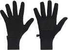 Icebreaker Sierra Gloves 200 Touchscreen -hanska, musta