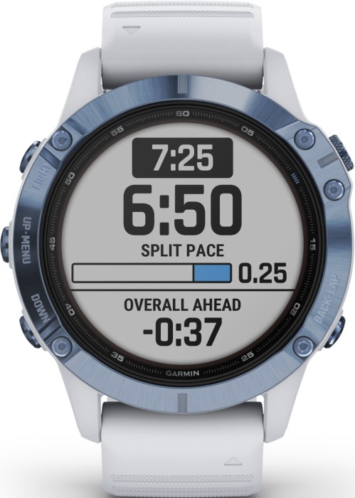 Osta Garmin Fenix 6 Pro Solar Titanium Cobalt Blue/Whitestone  koiravaruste.fi